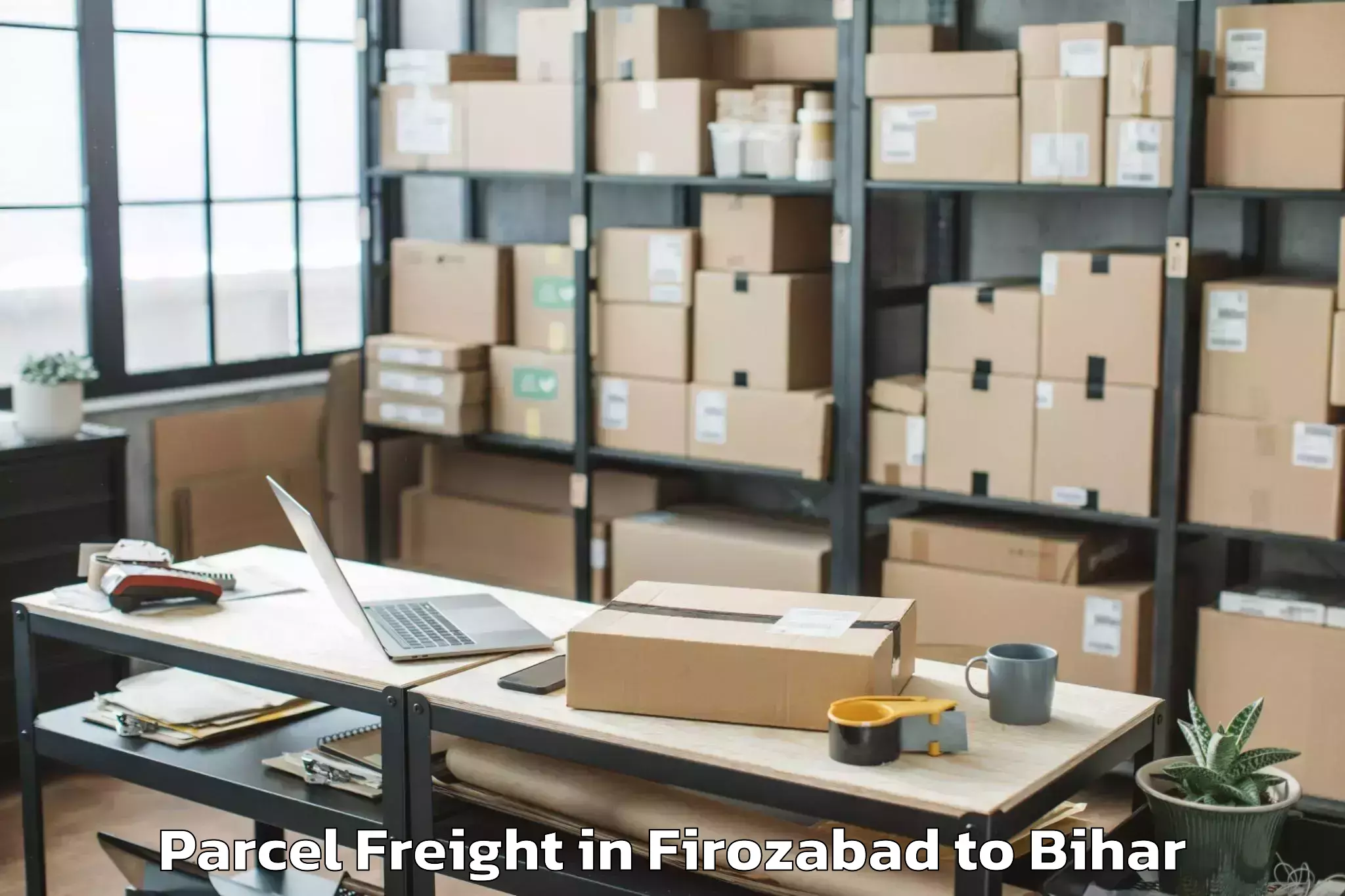 Easy Firozabad to Kursela Parcel Freight Booking